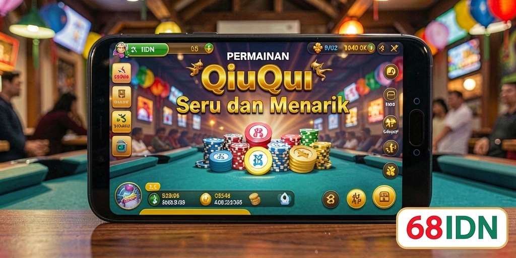 Tampilan gameplay QiuQiu yang seru di 68IDN.