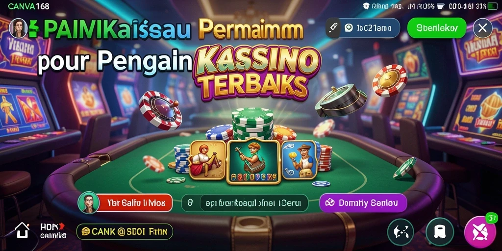 Tampilan gameplay menarik di <strong>CANVA168</strong> dengan suasana kasino yang mengasyikkan.