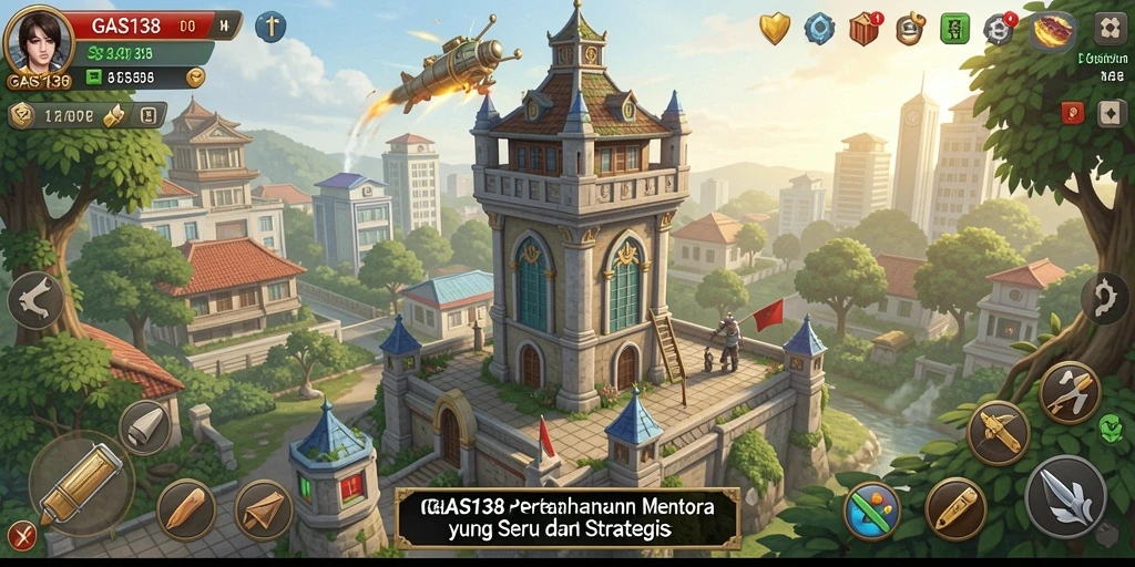 Screenshot dari permainan Tower Defense GAS138 yang penuh aksi.