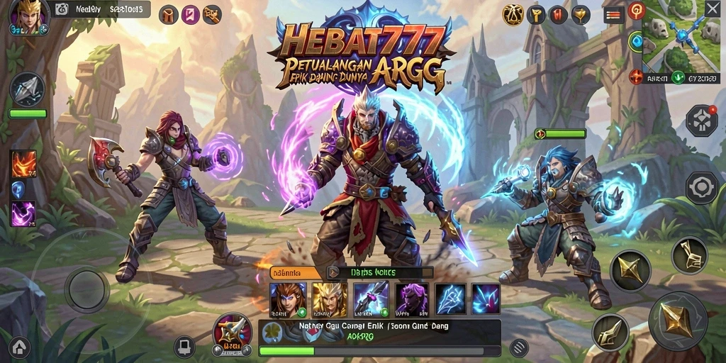 Tampilan menarik dari gameplay HEBAT777 dengan aksi ARPG yang mendebarkan.