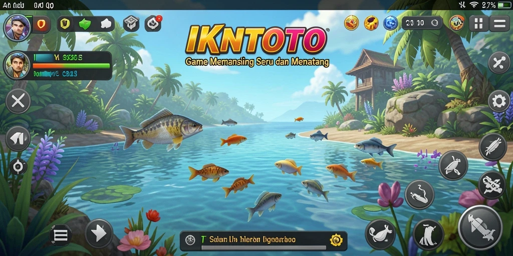 Tampilan gameplay IKNTOTO dengan grafis memancing yang menawan.