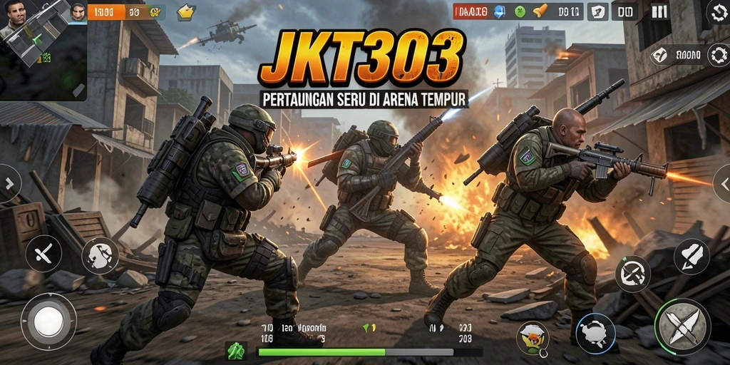 Gameplay JKT303 menampilkan pertarungan yang mendebarkan dan aksi karakter yang spektakuler.