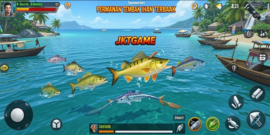 Tampilan warna-warni dan seru dari gameplay Tembak Ikan