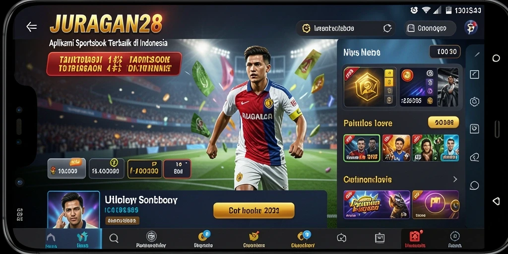Tampilan screenshot gameplay aplikasi Sportsbook JURAGAN28 yang menarik.