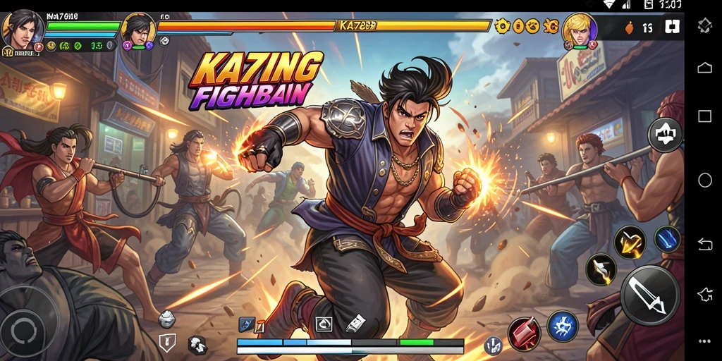 Tampilan gameplay KA789 yang menegangkan dan aksi bertarung yang intens.