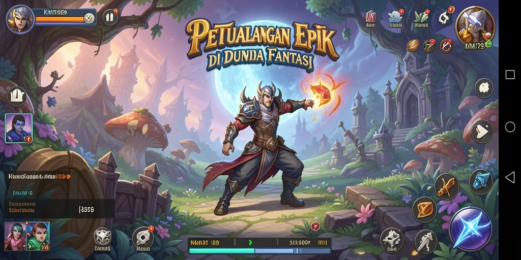 Tampilan gameplay KM789 menunjukkan aksi pertarungan yang intens dan grafis menawan.
