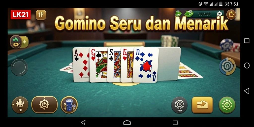 Tampilan menarik dari gameplay Domino LK21.