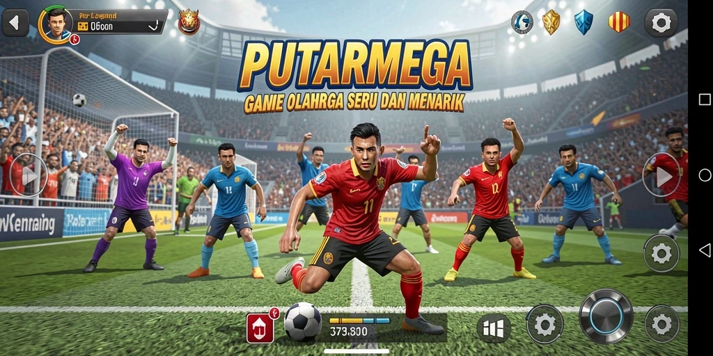 Tampak gameplay PUTARMEGA yang seru dan mendebarkan.