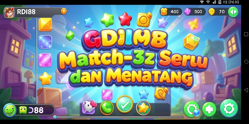 Gameplay seru mencocokkan benda berwarna di RDI88.