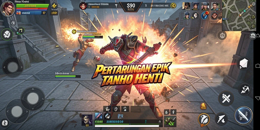 Gameplay S80 menampilkan pertarungan yang dinamis dan karakter yang menawan.