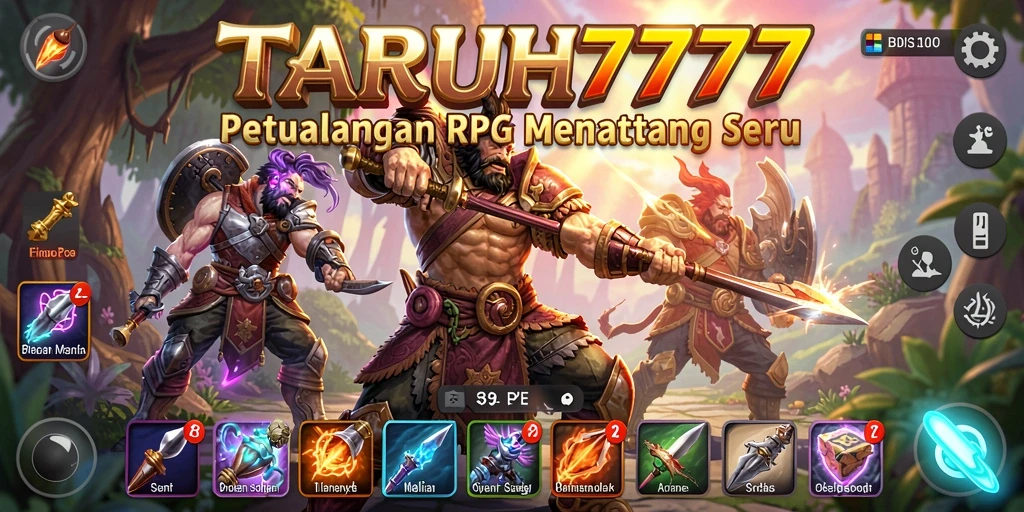 Screenshot gameplay TARUH777 dengan aksi petualangan RPG yang menegangkan.