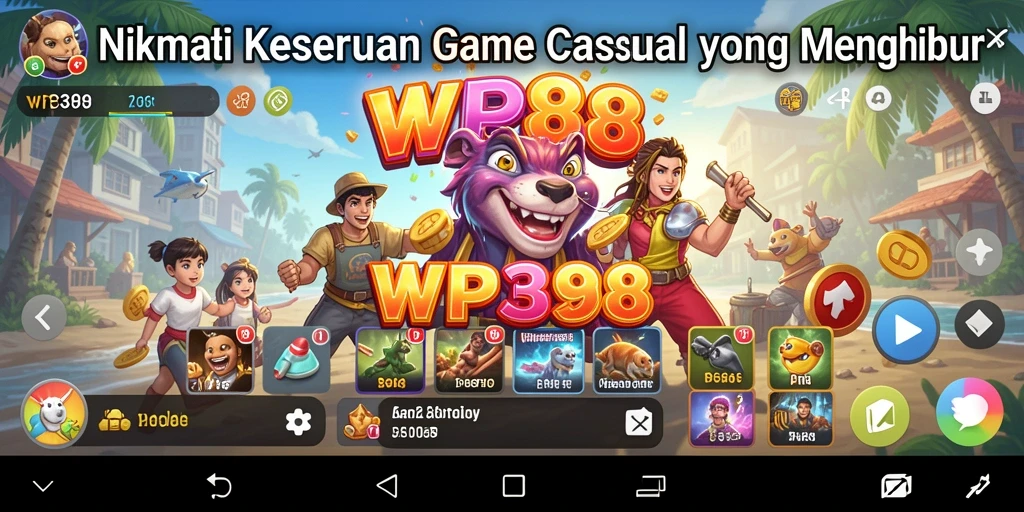 Tangkapan layar menampilkan gameplay WP888 yang penuh warna dan menyenangkan.